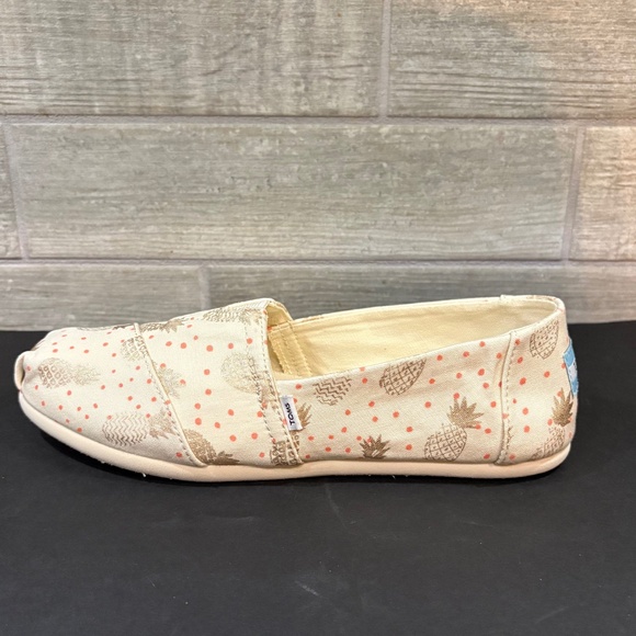 Tom’s Alpargata Rose Gold Pineapple Slip on Shoe Size‎ 7.5 - Picture 4 of 11